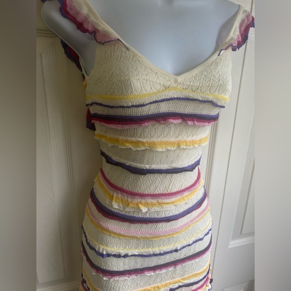 Sezane Marla Dress Striped Multicolor Maxi Dress - Picture 8 of 13